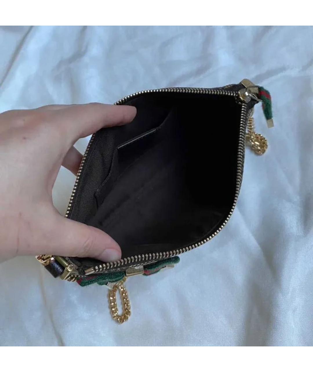 GUCCI Коричневая сумка с короткими ручками, фото 5