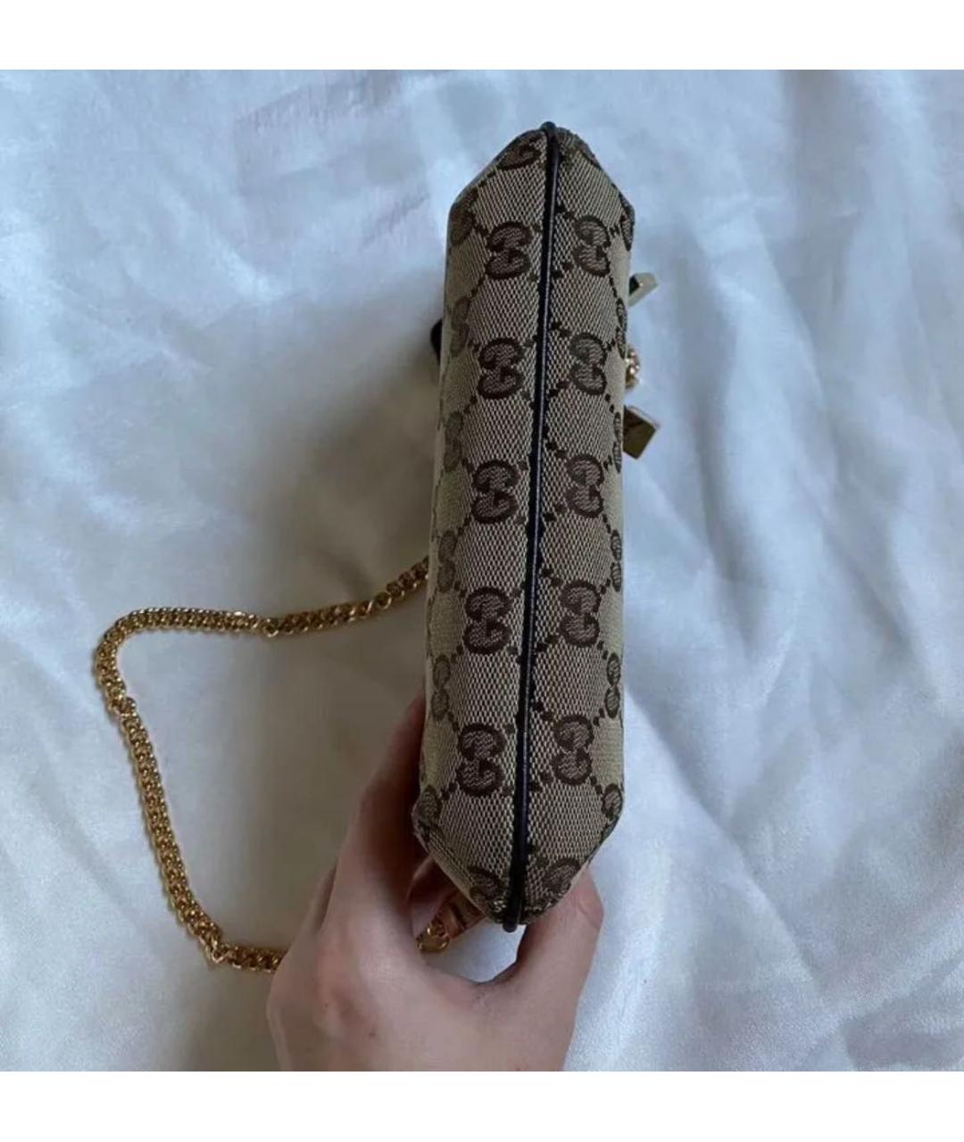 GUCCI Коричневая сумка с короткими ручками, фото 3