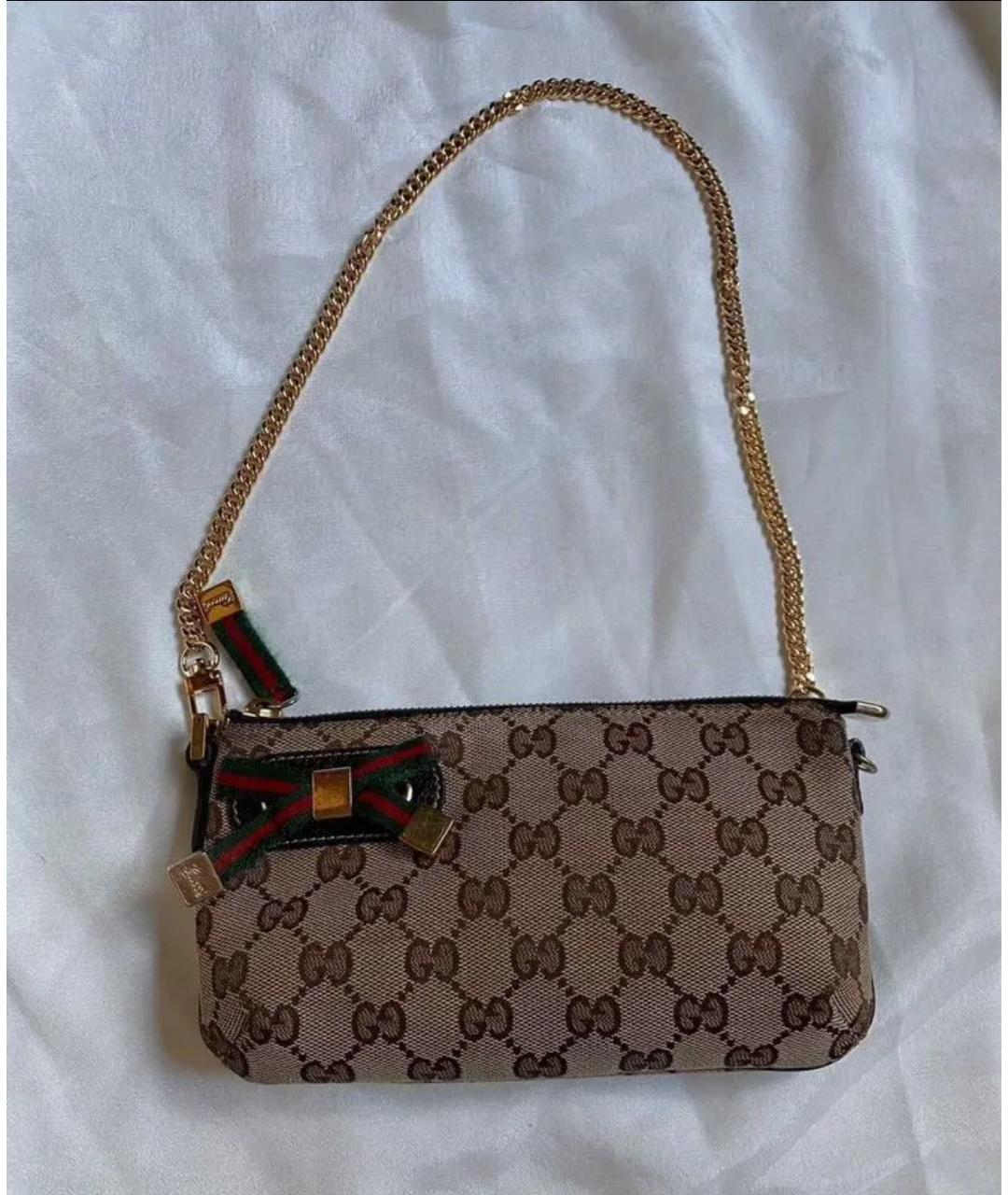 GUCCI Коричневая сумка с короткими ручками, фото 7