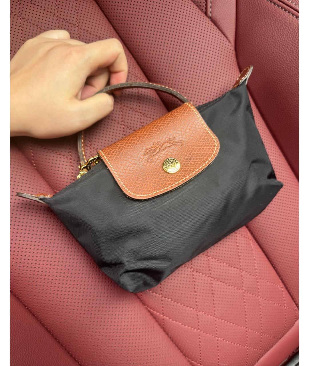 LONGCHAMP Темно-синяя сумка с короткими ручками, фото 3