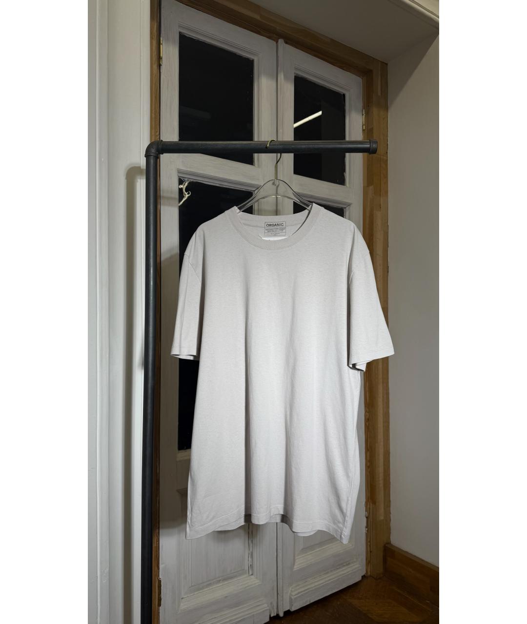 MAISON MARGIELA Серая хлопковая футболка, фото 5