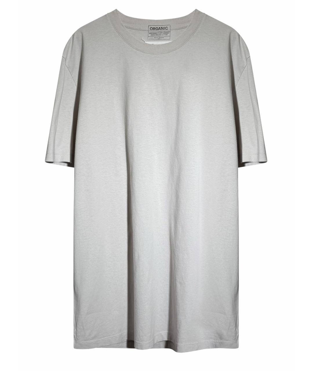 MAISON MARGIELA Серая хлопковая футболка, фото 1