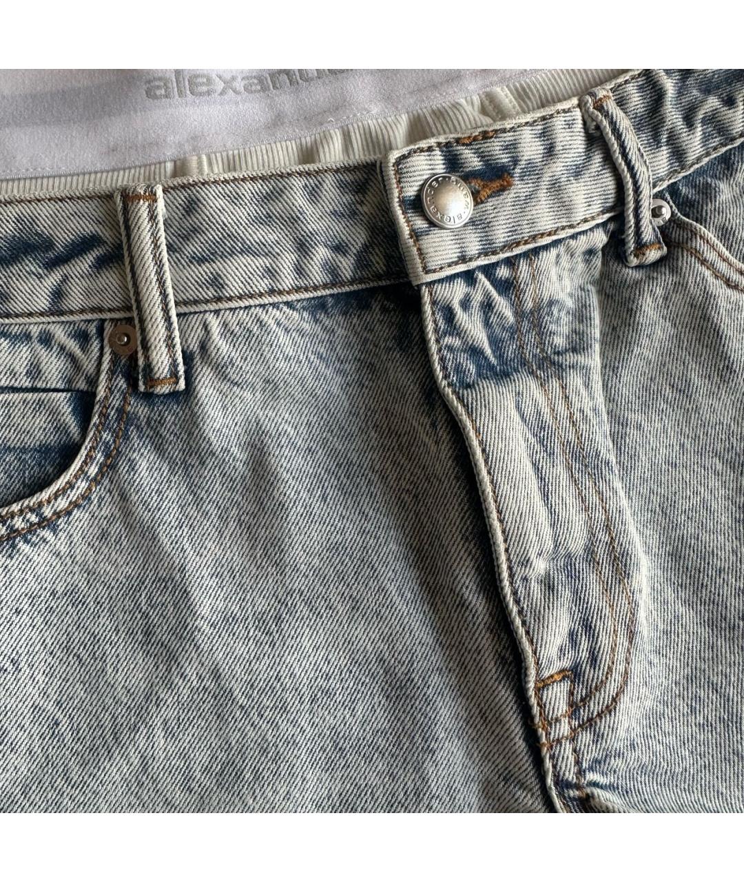 ALEXANDER WANG Голубые деним шорты, фото 3