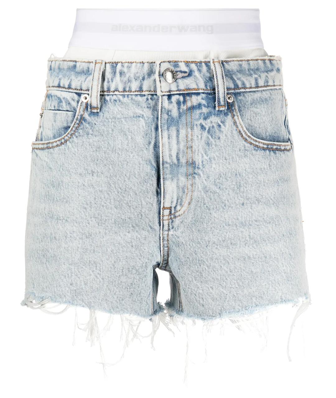 ALEXANDER WANG Голубые деним шорты, фото 1