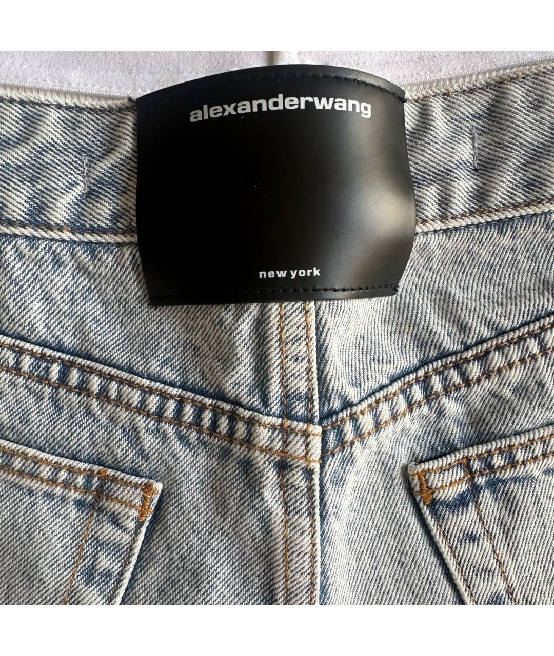 ALEXANDER WANG Голубые деним шорты, фото 4