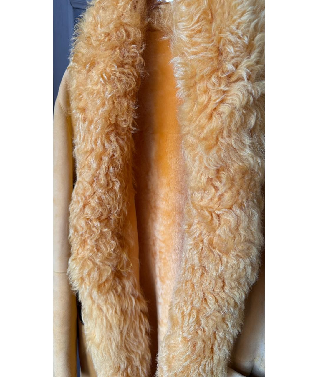 SIMONETTA RAVIZZA Оранжевая шерстяная куртка, фото 4