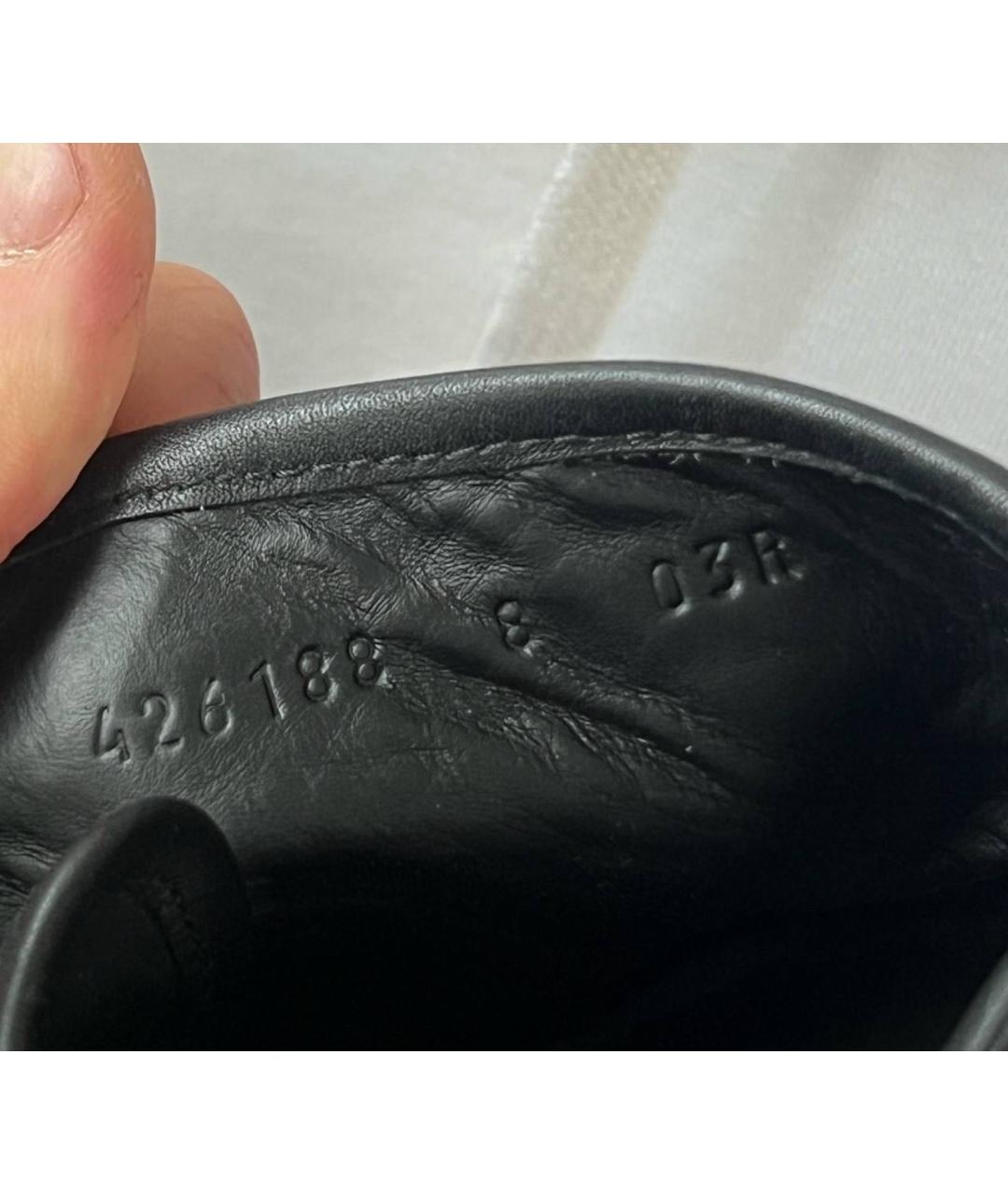 GUCCI Черные текстильные высокие кроссовки / кеды, фото 7