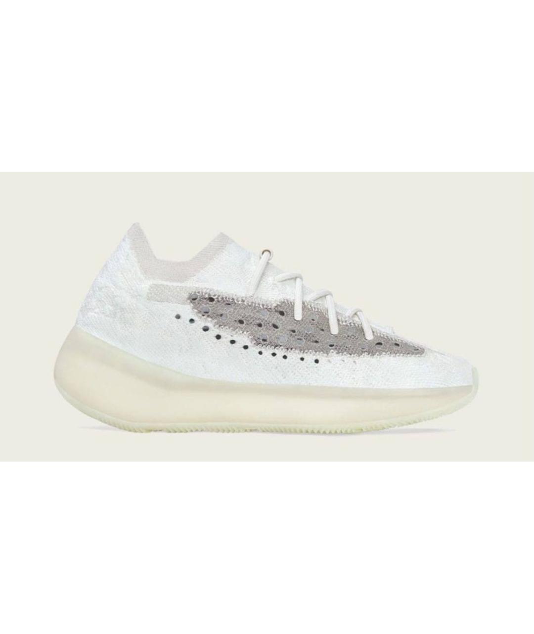 ADIDAS YEEZY Бежевые синтетические кроссовки, фото 8