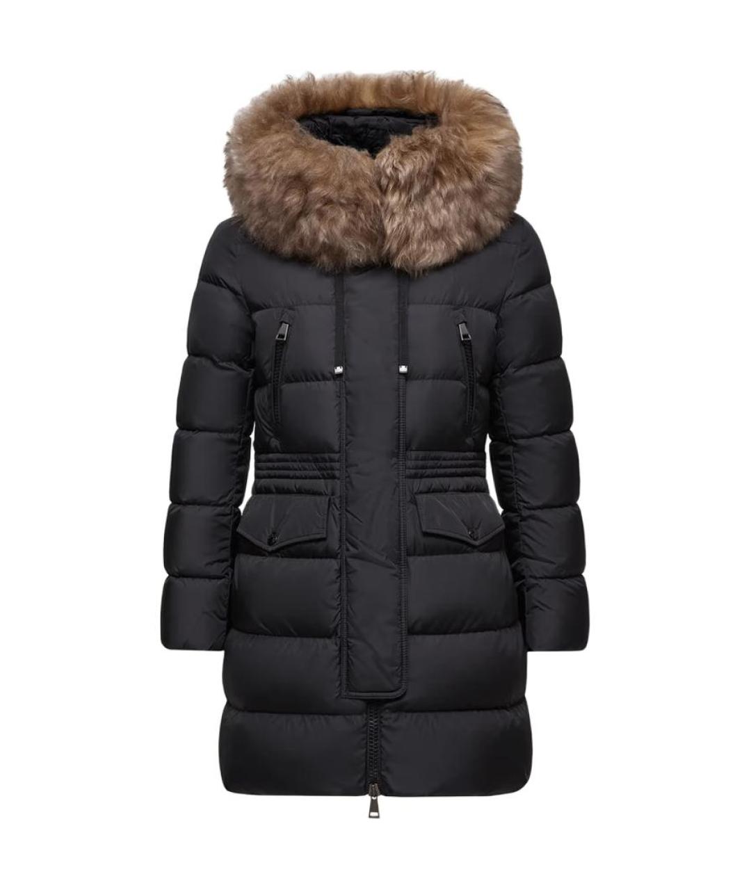 MONCLER Черный пуховик, фото 1