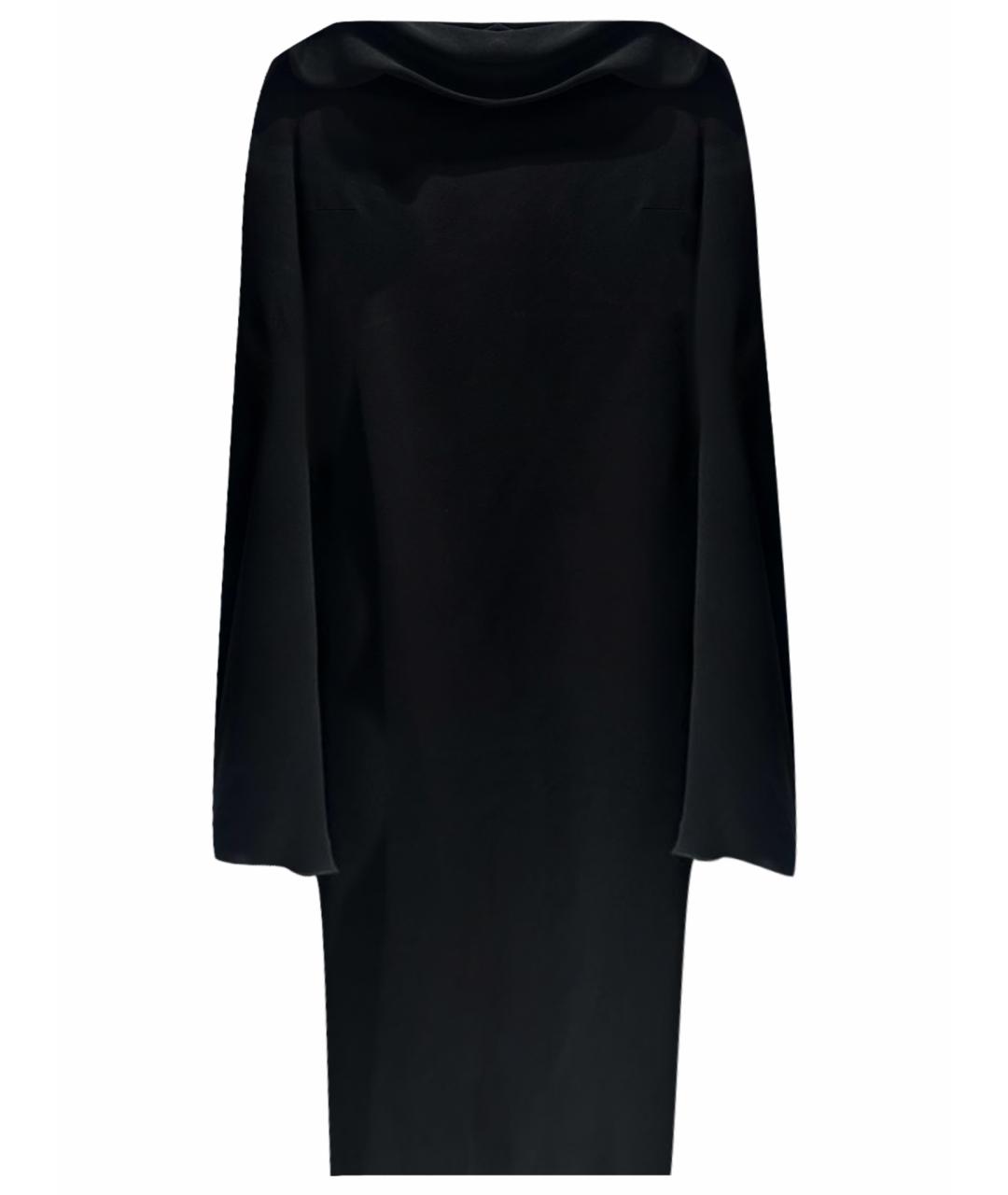 SOLACE LONDON Черное креповое вечернее платье, фото 1