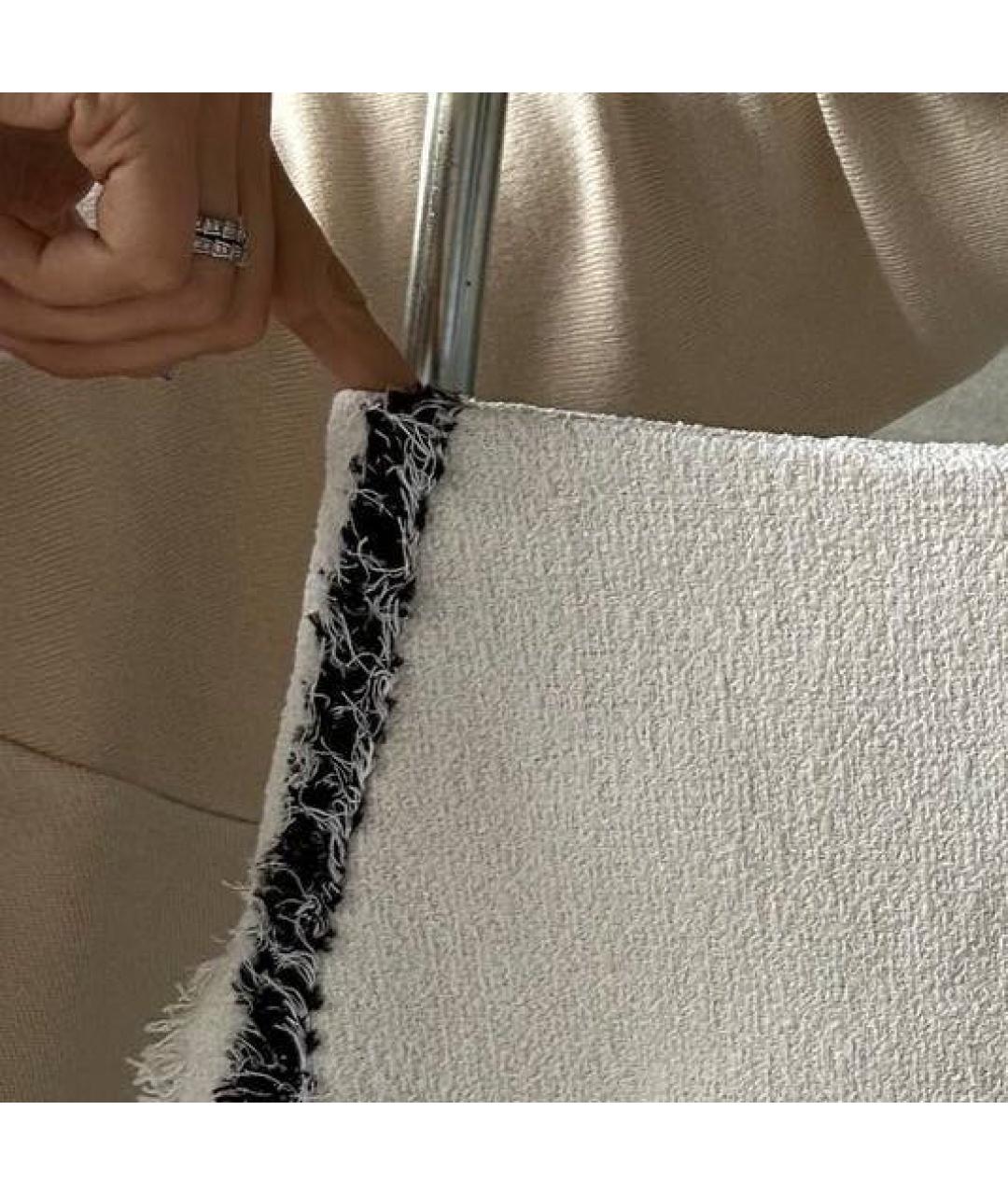 MSGM Белая твидовая юбка-шорты, фото 4