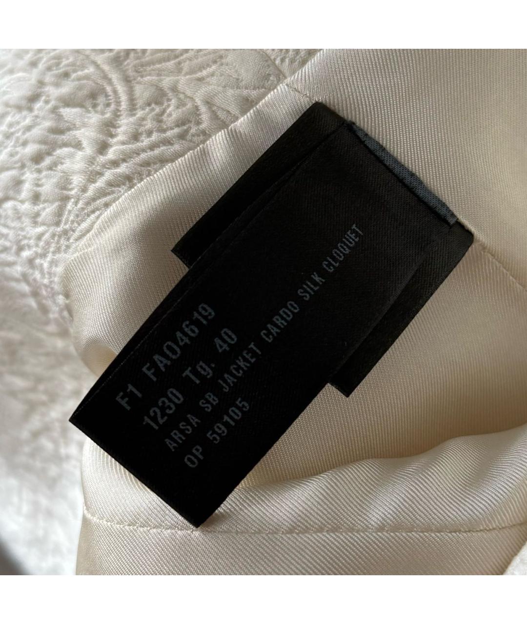 LORO PIANA Бежевый хлопковый жакет/пиджак, фото 6