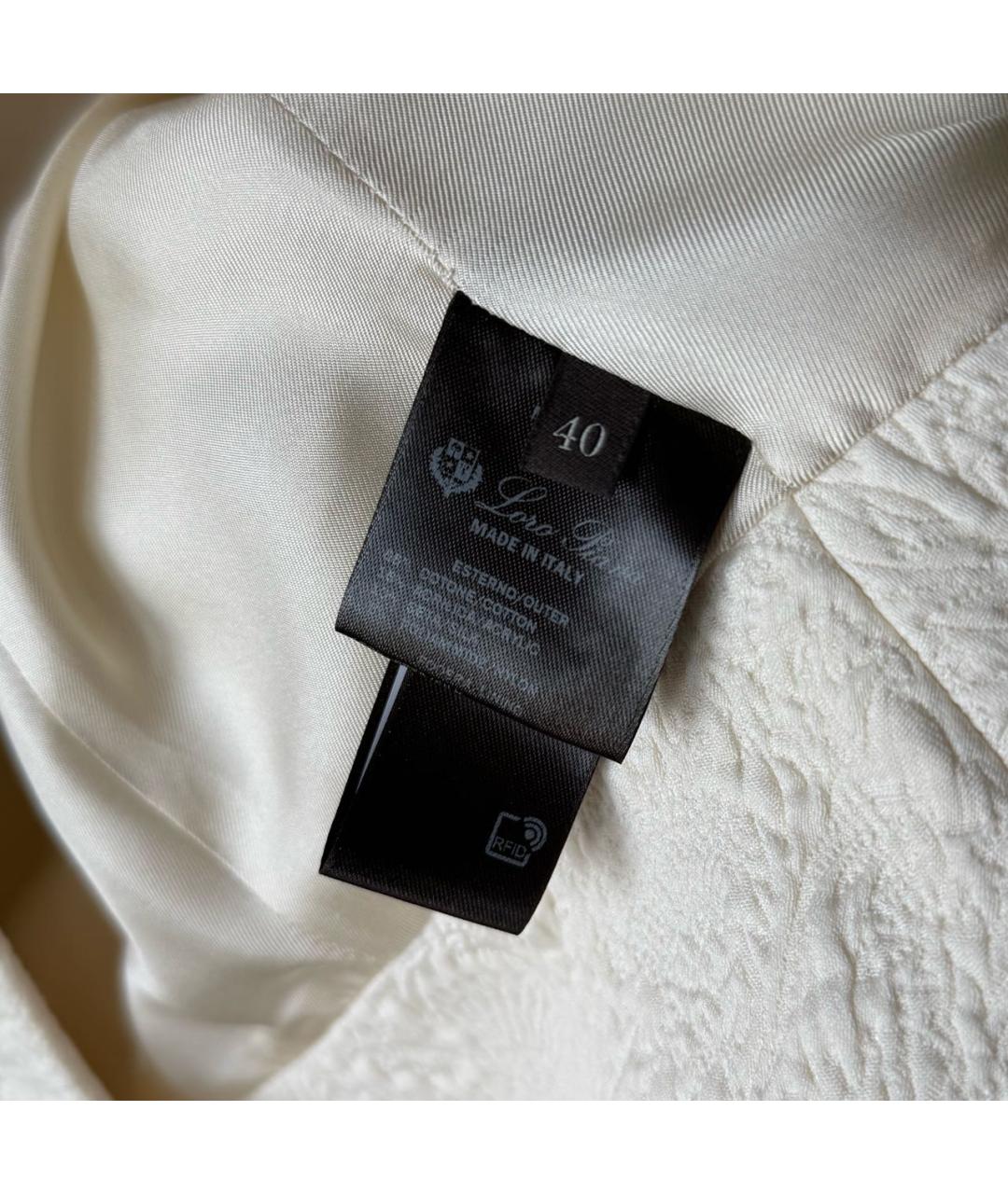 LORO PIANA Бежевый хлопковый жакет/пиджак, фото 5