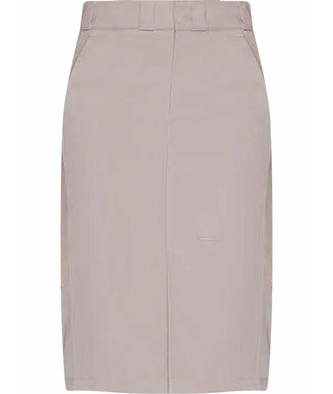 MAISON MARGIELA Серая хлопковая юбка миди, фото 1