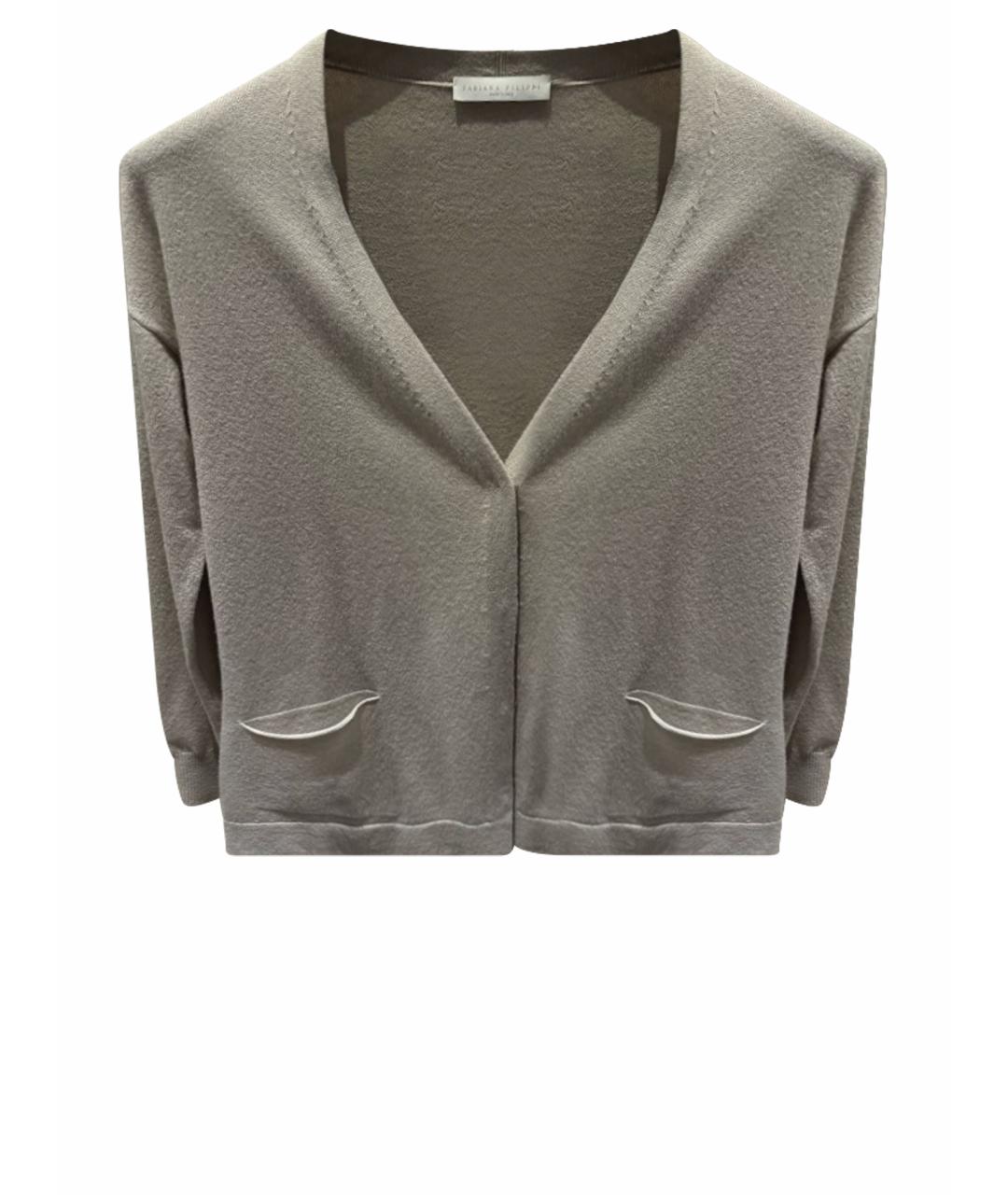 FABIANA FILIPPI Бежевый шерстяной кардиган, фото 1