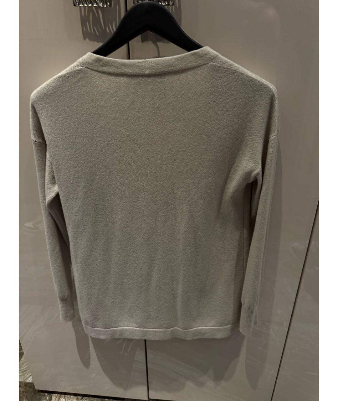 FABIANA FILIPPI Бежевый шерстяной кардиган, фото 2