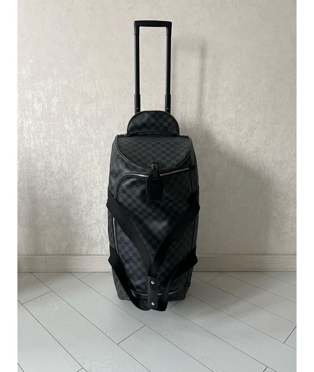 LOUIS VUITTON Антрацитовый чемодан, фото 9