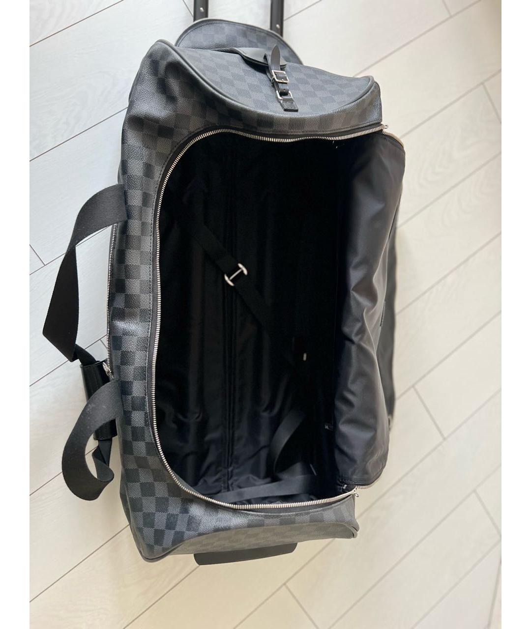 LOUIS VUITTON Антрацитовый чемодан, фото 5