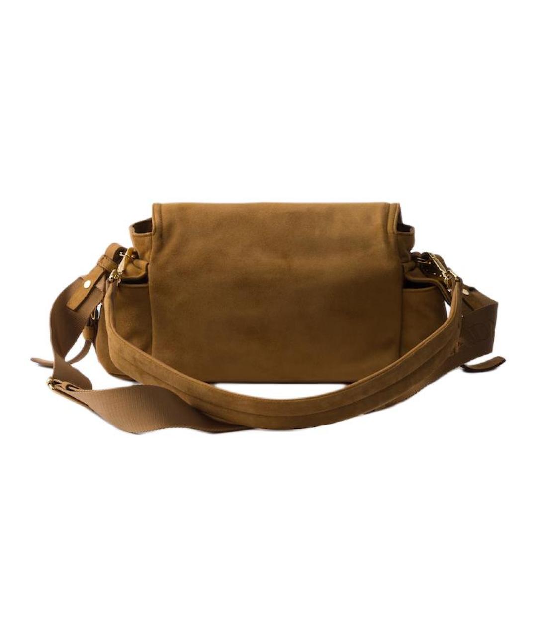 PRADA Коричневая замшевая сумка через плечо, фото 3