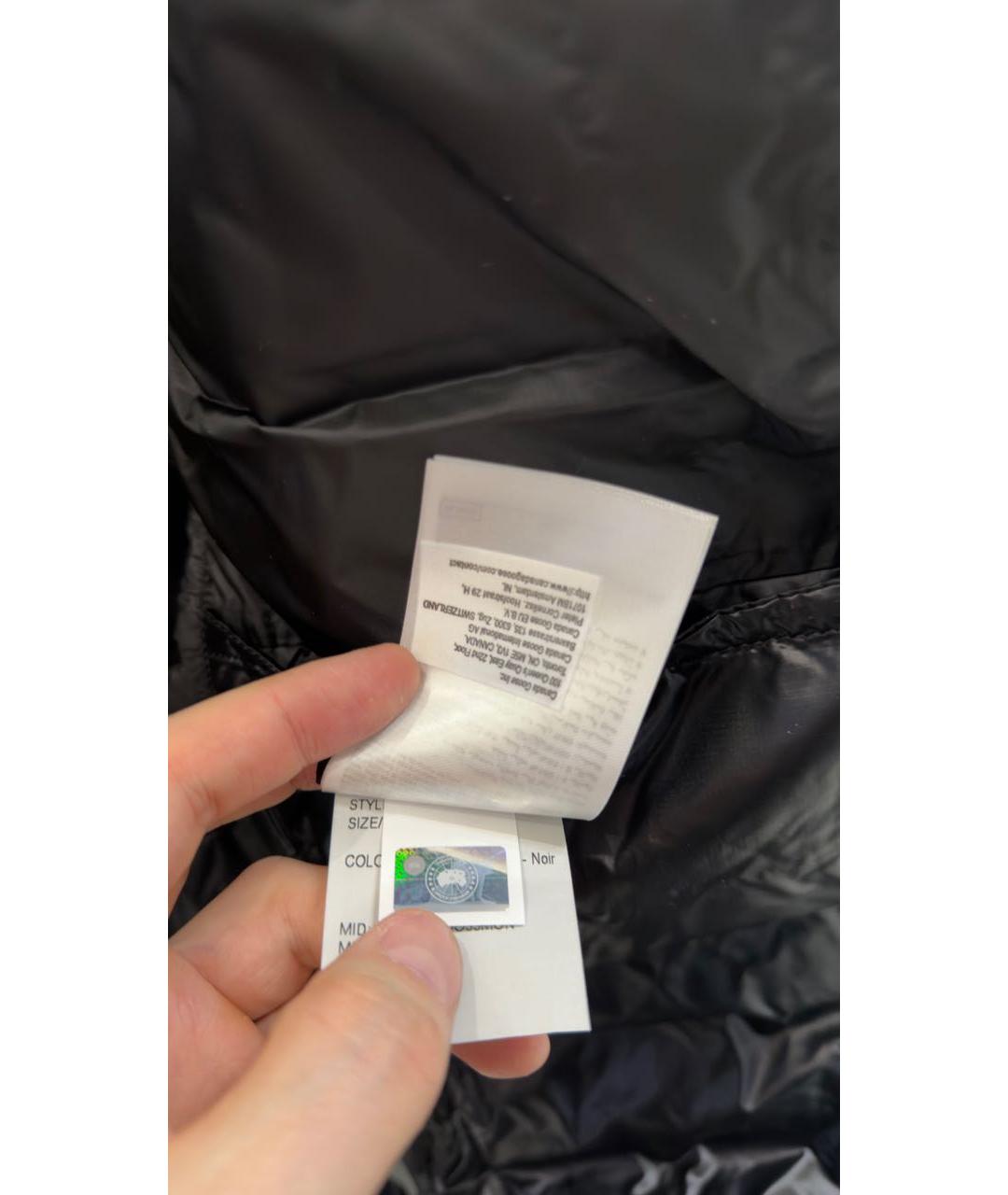 CANADA GOOSE Черный полиамидовый пуховик, фото 6