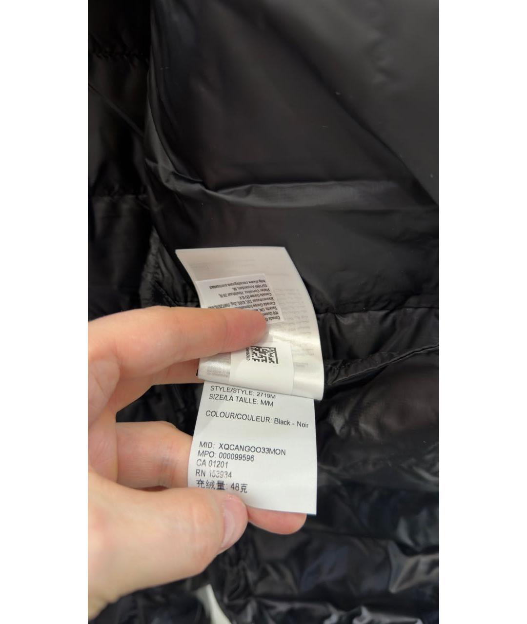 CANADA GOOSE Черный полиамидовый пуховик, фото 7