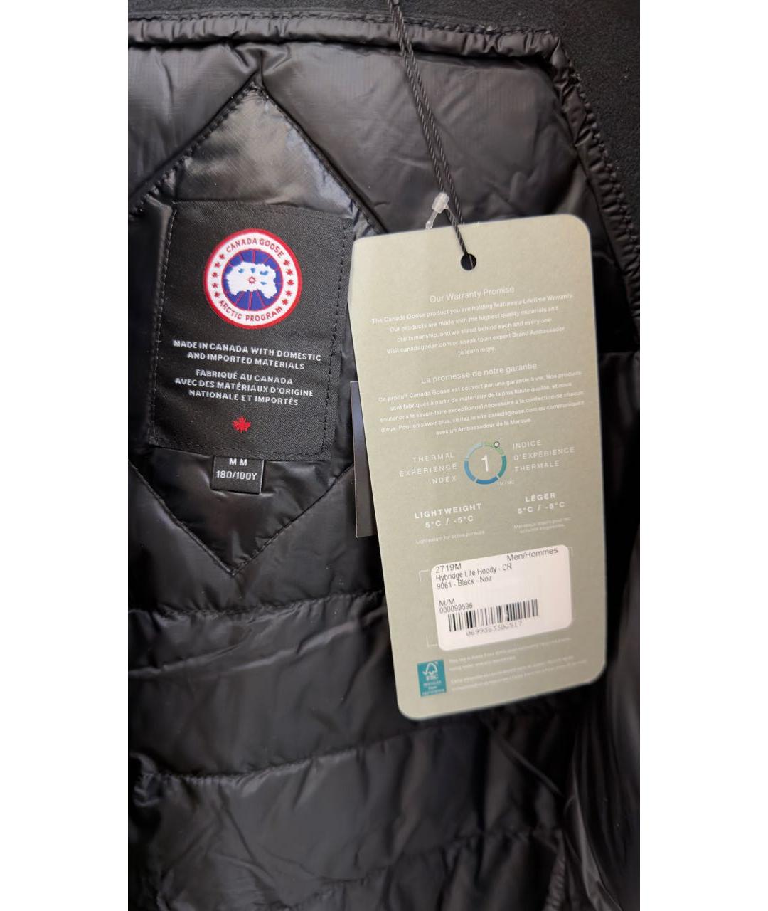 CANADA GOOSE Черный полиамидовый пуховик, фото 5