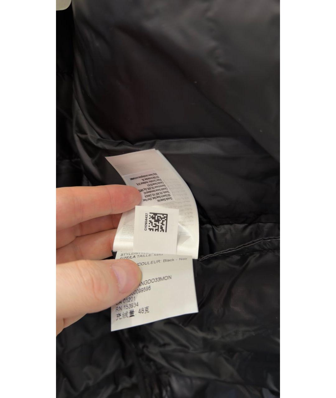 CANADA GOOSE Черный полиамидовый пуховик, фото 8