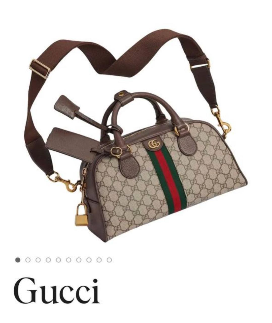 GUCCI Коричневая сумка через плечо, фото 3