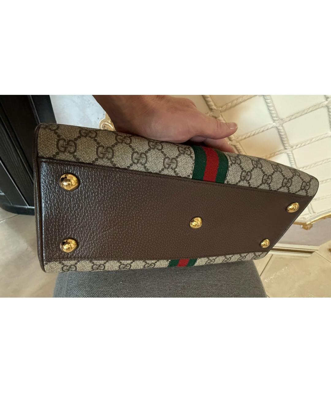 GUCCI Коричневая сумка через плечо, фото 6