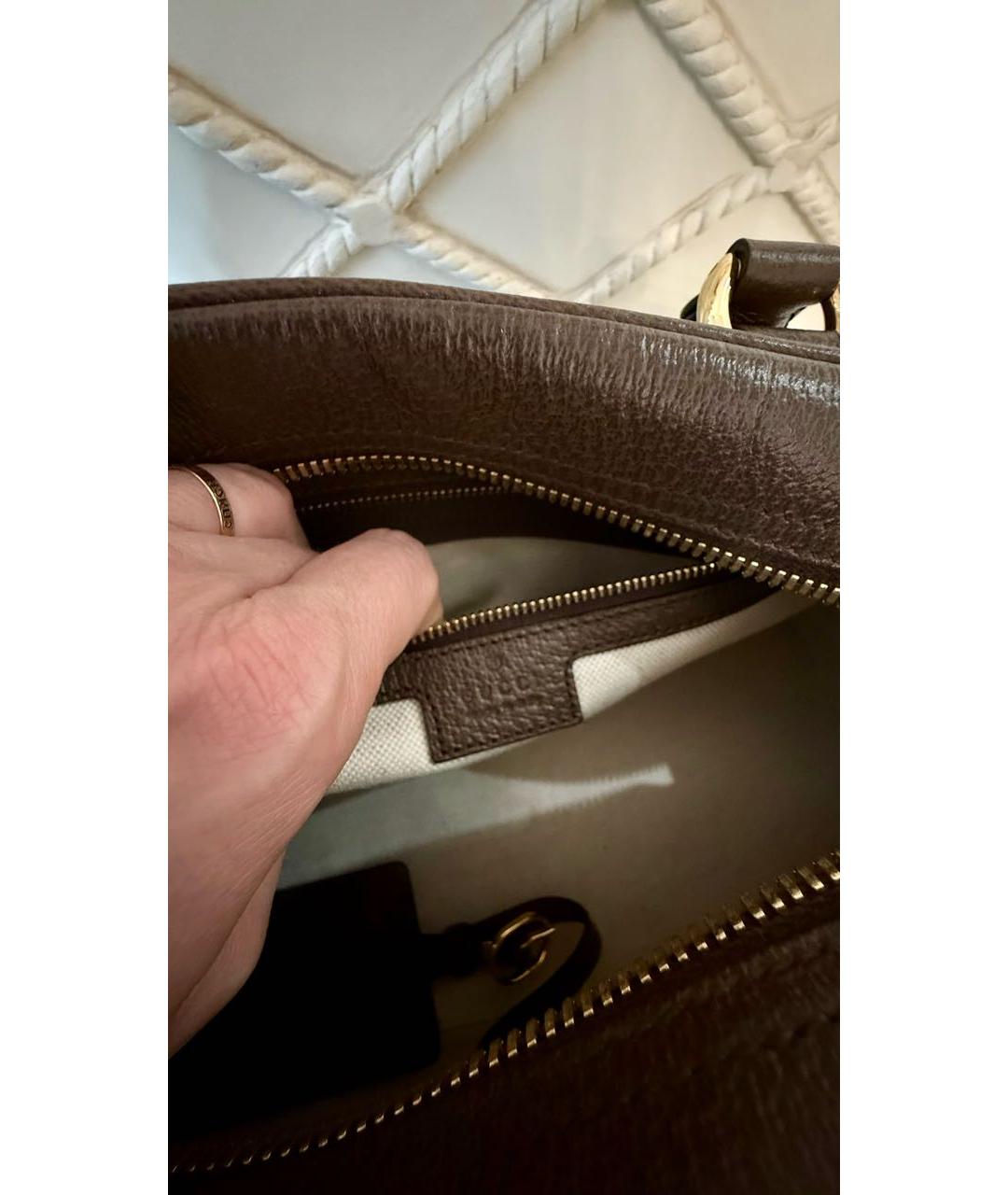 GUCCI Коричневая сумка через плечо, фото 4