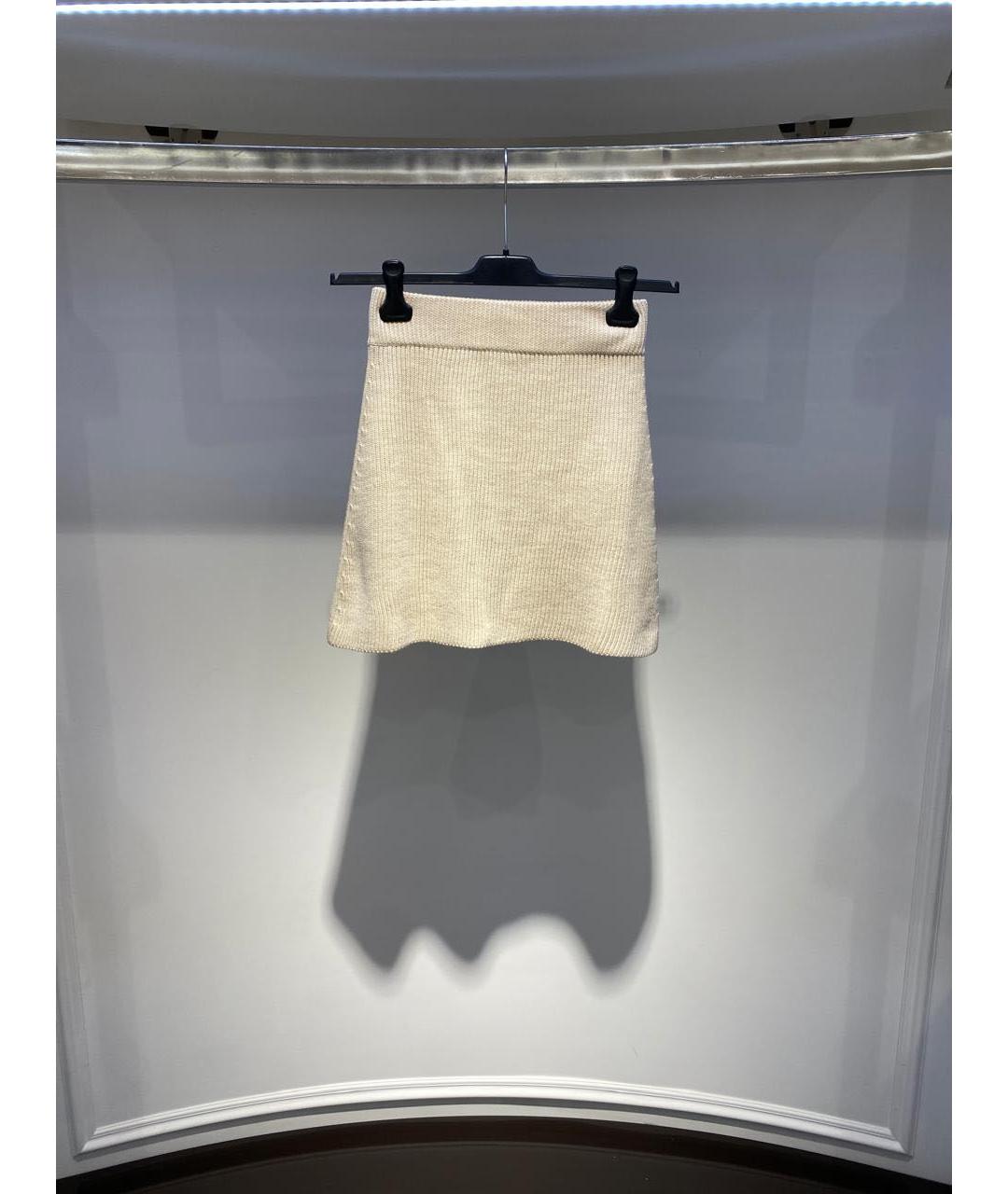 St. Barth Бежевая юбка мини, фото 3