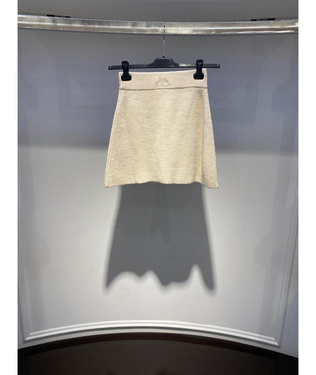 St. Barth Бежевая юбка мини, фото 2