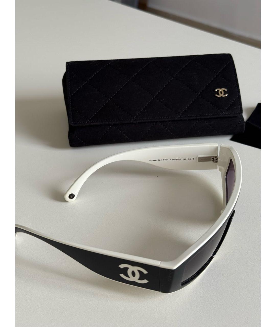 CHANEL Черные пластиковые солнцезащитные очки, фото 5