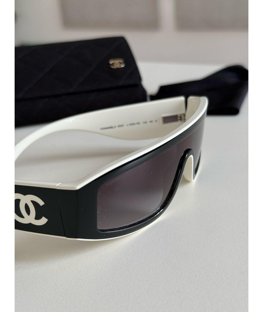 CHANEL Черные пластиковые солнцезащитные очки, фото 4