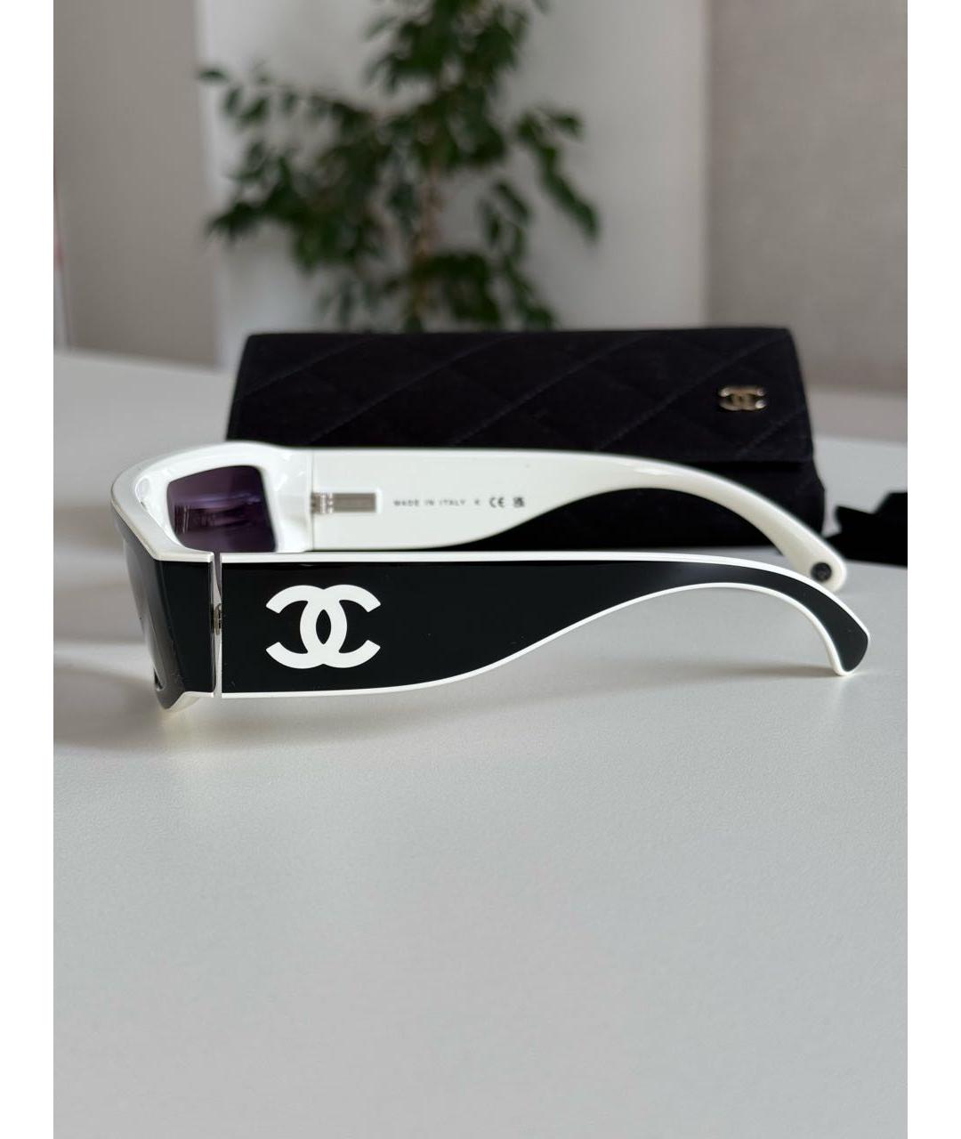 CHANEL Черные пластиковые солнцезащитные очки, фото 8