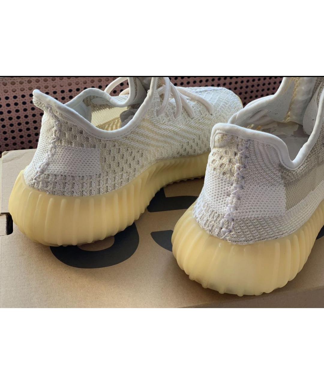 ADIDAS YEEZY Бежевые синтетические кроссовки, фото 7