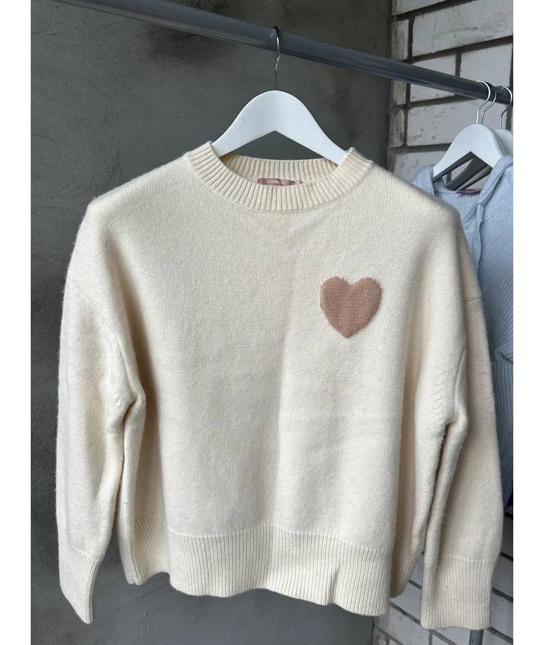 12 STOREEZ Бежевый шерстяной джемпер / свитер, фото 5