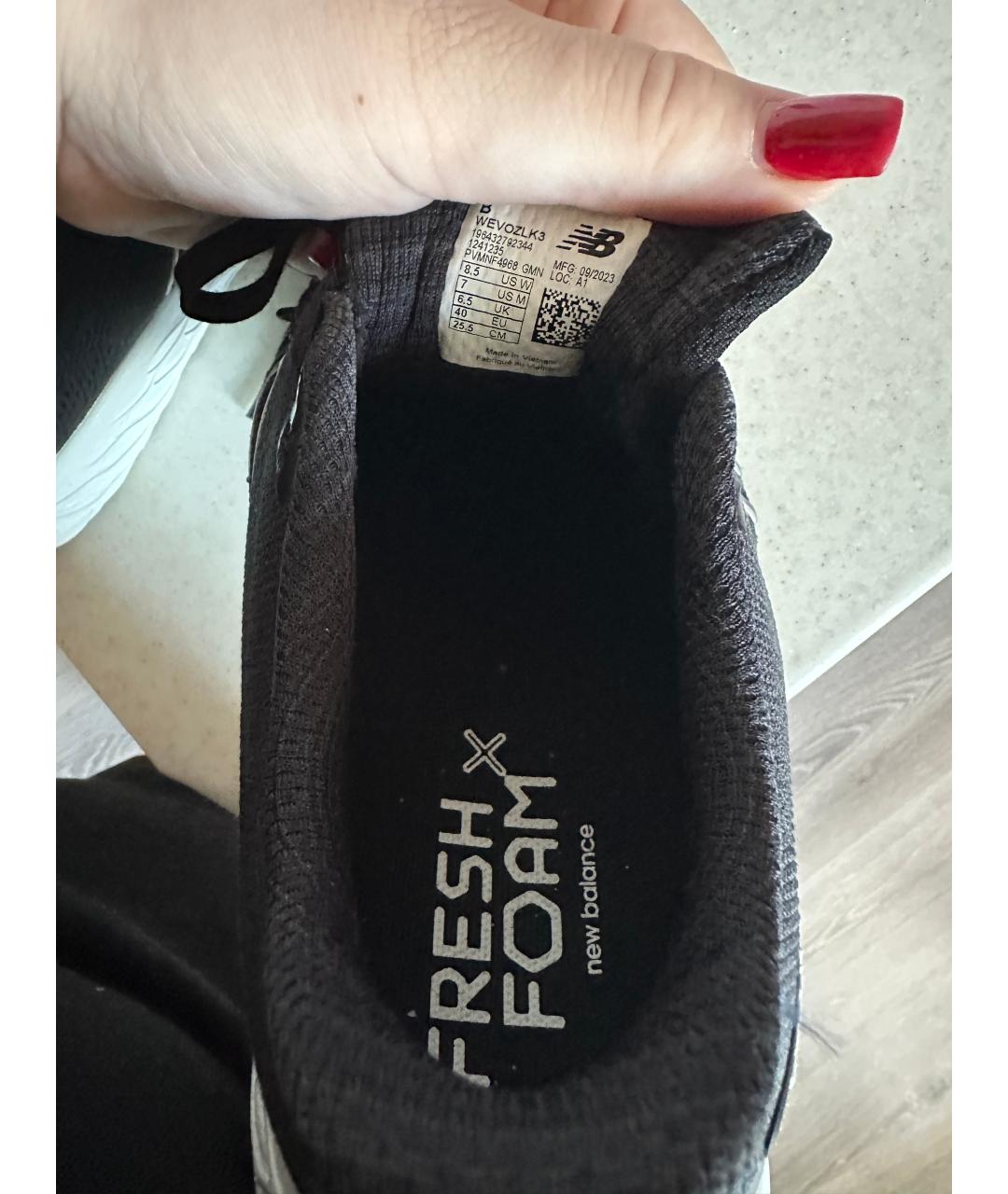 NEW BALANCE Черные текстильные кроссовки, фото 6