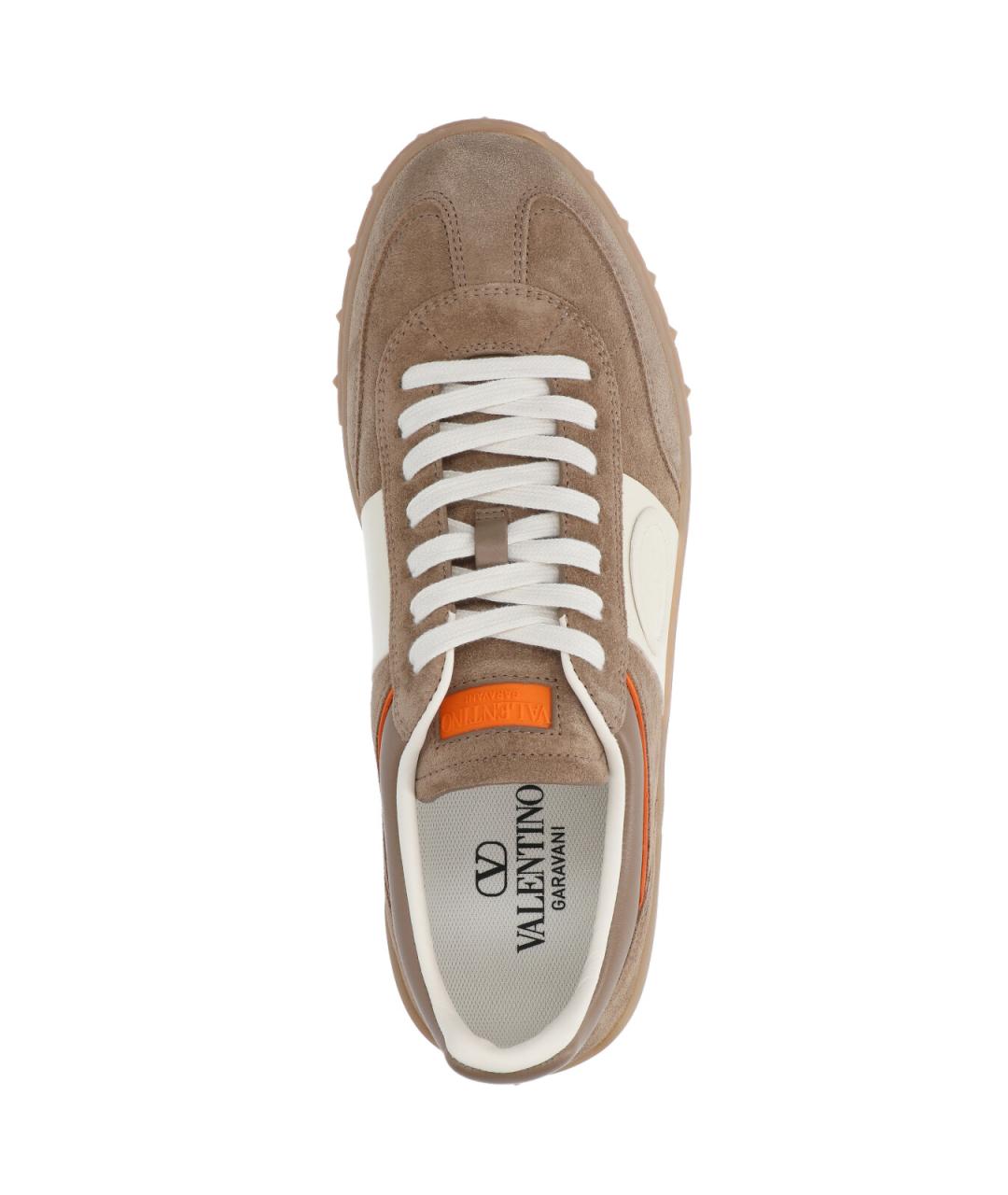 VALENTINO Бежевые низкие кроссовки / кеды, фото 5