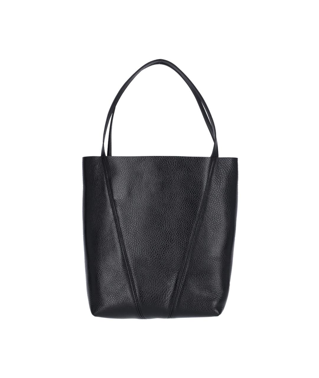 CHLOE Черная кожаная сумка тоут, фото 4