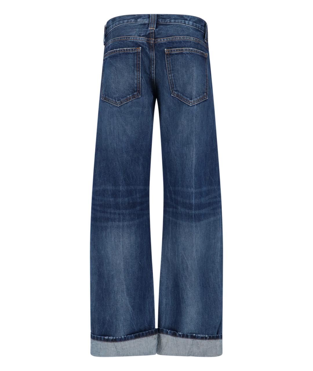 KHAITE Синие хлопковые прямые джинсы, фото 2