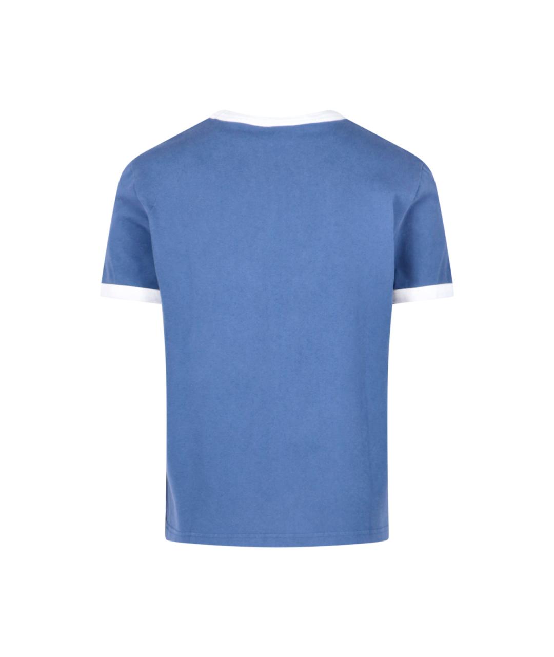 A.P.C. Синяя хлопковая футболка, фото 2