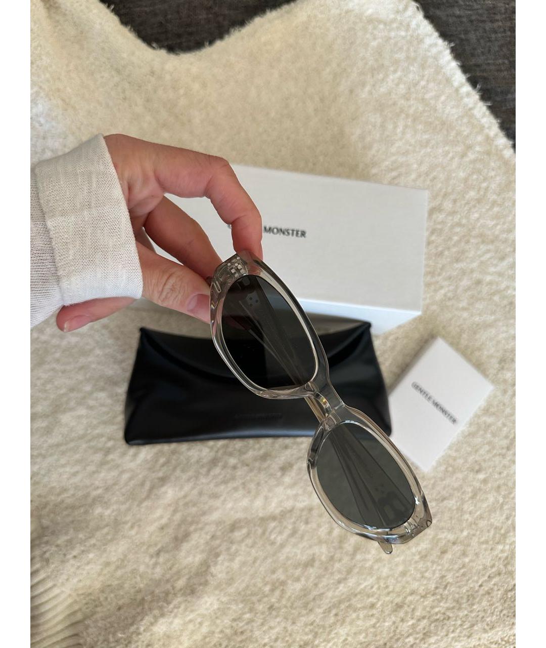 GENTLE MONSTER Серые пластиковые солнцезащитные очки, фото 3