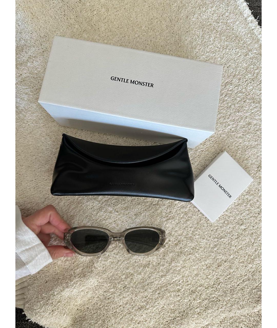 GENTLE MONSTER Серые пластиковые солнцезащитные очки, фото 4