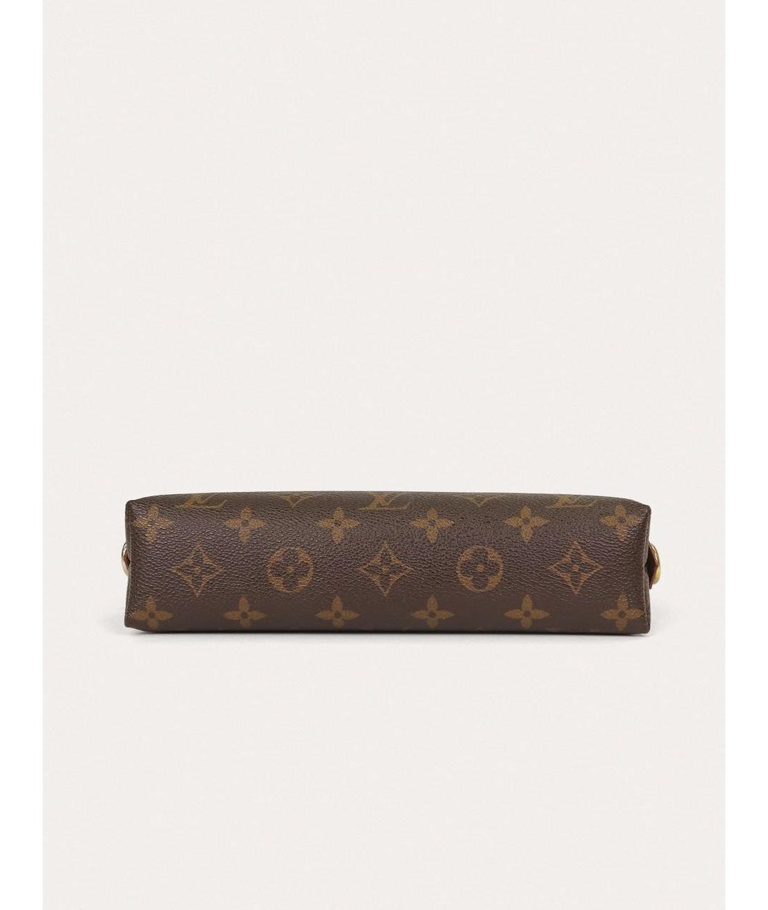 LOUIS VUITTON Коричневая косметичка, фото 8