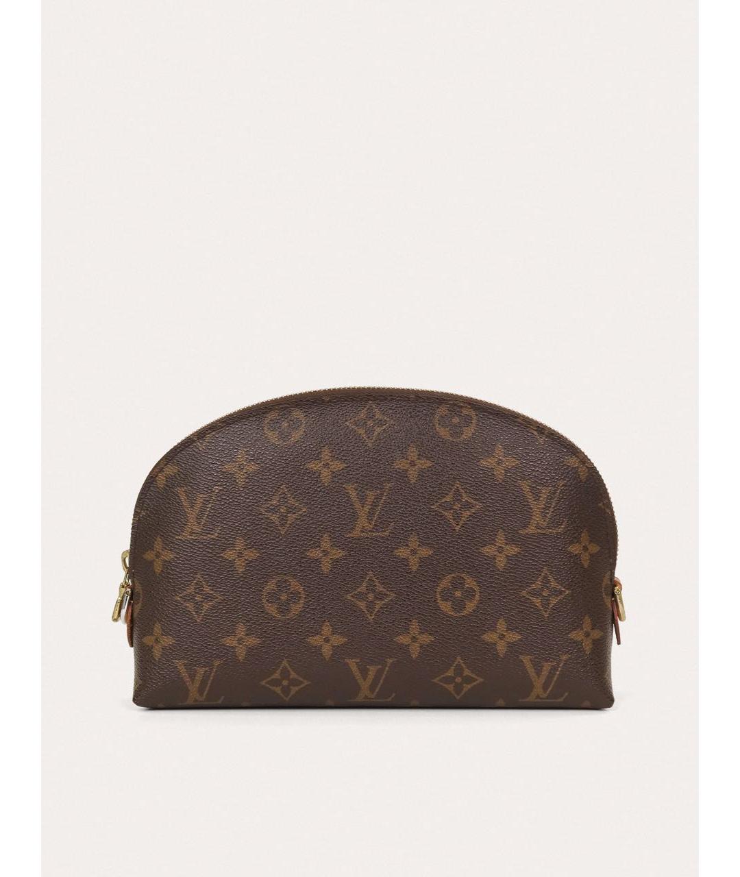 LOUIS VUITTON Коричневая косметичка, фото 9