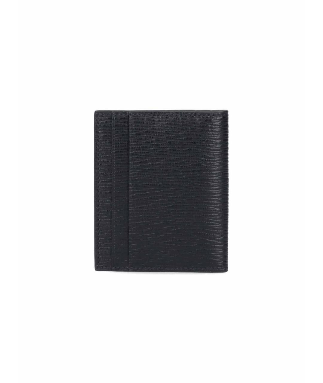 FERRAGAMO Черный кожаный кошелек, фото 3