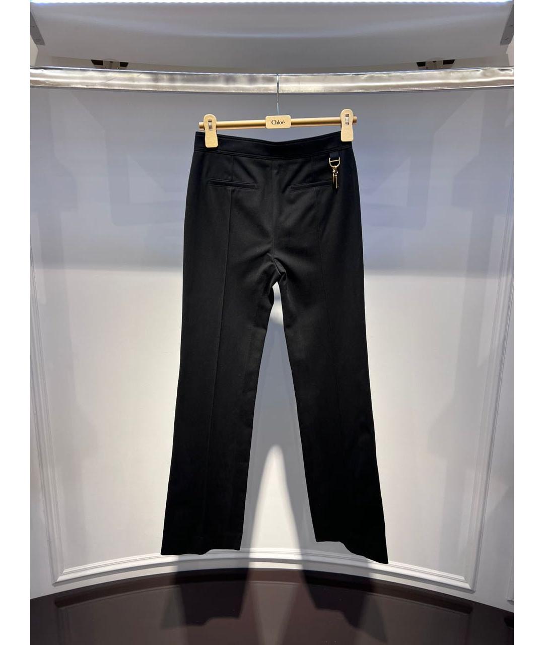 CHLOE Черные прямые брюки, фото 2