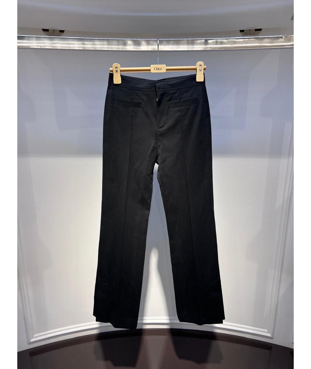 CHLOE Черные прямые брюки, фото 3