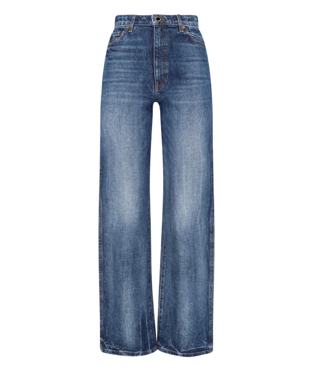 KHAITE Синие джинсы клеш, фото 1